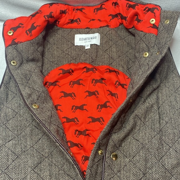 Elizabeth McKay quilted  snap front vest size extra small - Picture 3 of 4